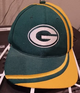 Vintage Green Bay Packers Reebok NFL Pro Line Snapback Trucker Ball Hat - Picture 1 of 6