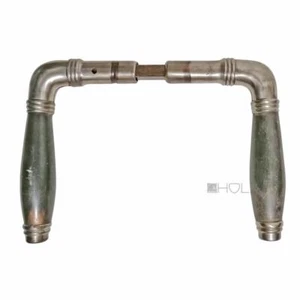 Türdrücker Art Deco Stahl vernickelt Türklinken alt Horn 14.6mm 8er Vk - Bild 1 von 1