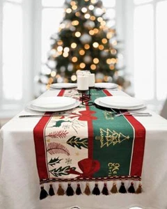Corredor de mesa de Navidad árbol de vacaciones festivo Wizardi F07M5-10C - Imagen 1 de 4