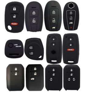 Fit Suzuki Swift Kizashi SX4 S-Cross Ciaz Maruti Silicone Key Fob Cover Case - Picture 1 of 13