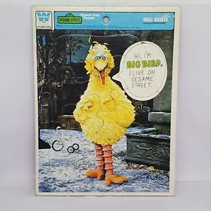 Vintage 1977 Whitman Rahmen-Tablett Puzzle Sesamstraße großer Vogel - Bild 1 von 3