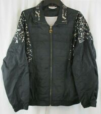 Vtg 80s 90s PIERRE CARDIN Womens Nylon WINDBREAKER Track Jacket Large L