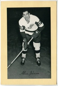1944-64 Bee Hive Hockey Photo - Al Johnson Detroit Red Wings - Bild 1 von 2