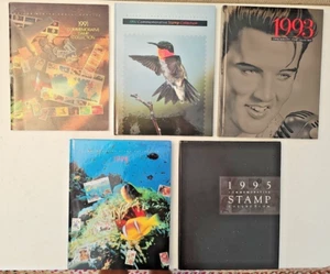 5 USPS Commemorative Stamp Collection Book Lot 1991-95 386 Stamps $117 Face - Picture 1 of 22