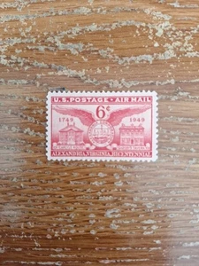USA Briefmarken 1949 Alexandria Virginia Bicentennial Sc#C 40 postfrisch  - Bild 1 von 2