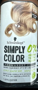 Schwarzkopf Simply Color Permanent Haarfarbe ohne Ammoniak 7,56 - Dunkelblond - Bild 1 von 2