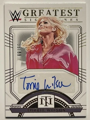2024 Panini National Treasures WWE Torrie Wilson Greatest Signatures Auto /99 - Image 1 of 2