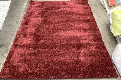 MAROON 5'-3" x 7'-6" Binding Stain Rug, Reduced Price 1172682711 SG151-4242-5 - Image 1 of 4
