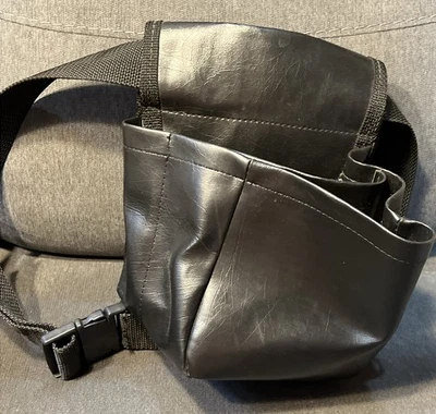 BOLSO DE MUNICIÓN DE CUERO SINTÉTICO KOLPIN ESTUCHE BALAS BOLSO DE CADERA CAZA NEGRO DOS BOLSAS Foto 1 de 4