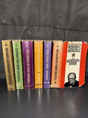 The Second World War Winston Churchill 6 Vol NO Box Set Bantam PB 1962 - Image 1 of 4