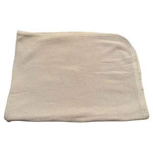 Vintage Baby Morgan Decke Rosa Thermo Waffelmuster Empfang Acryl 32x24 - Bild 1 von 6