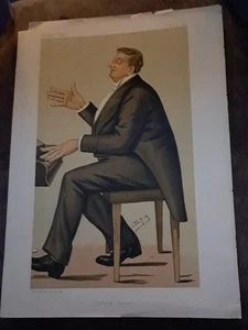 1885 Vanity Fair Spionage Druck Corney Grain Gilbert & Sullivan Theater Entertainer - Bild 1 von 2