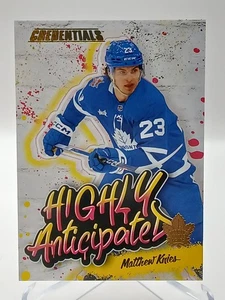 2023-24 Upper Deck Credentials HA-47 Matthew Knies Highly Anticipated Rookie - Picture 1 of 2