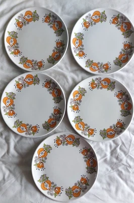 Vintage Seville Hostess Tableware Ironstone 5x 9" Dinner Plates /John Russell - Image 1 of 3