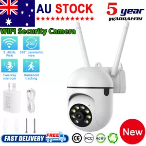 360° Security Camera System Outdoor Home Wifi Night Vision Cam 1080P HD Wireless - Picture 1 of 12