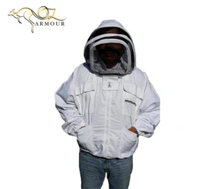 OZ APIARIST Heavy Duty Poly Cotton Beekeeping Jacket Fencing/Round Bee Hat veil - Picture 1 of 5