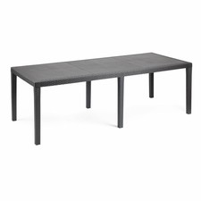 Queen tavolo allungabile 146/220x79x72h cm per uso interno esterno in plastic...