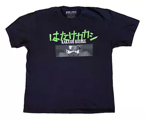 Naruto Shippuden Collection 2002-2007 T-Shirt Tee Black Kakashi Anime Mens XL - Picture 1 of 5