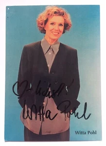 Witta Pohl firmado +2011 tarjeta original firma autógrafo firma - Imagen 1 de 1
