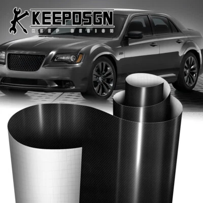 For Chrysler CARBON FIBER Paint Protect Vinyl Wrap Film Sticker Decal Sheet Roll — 第 1/4 张图片