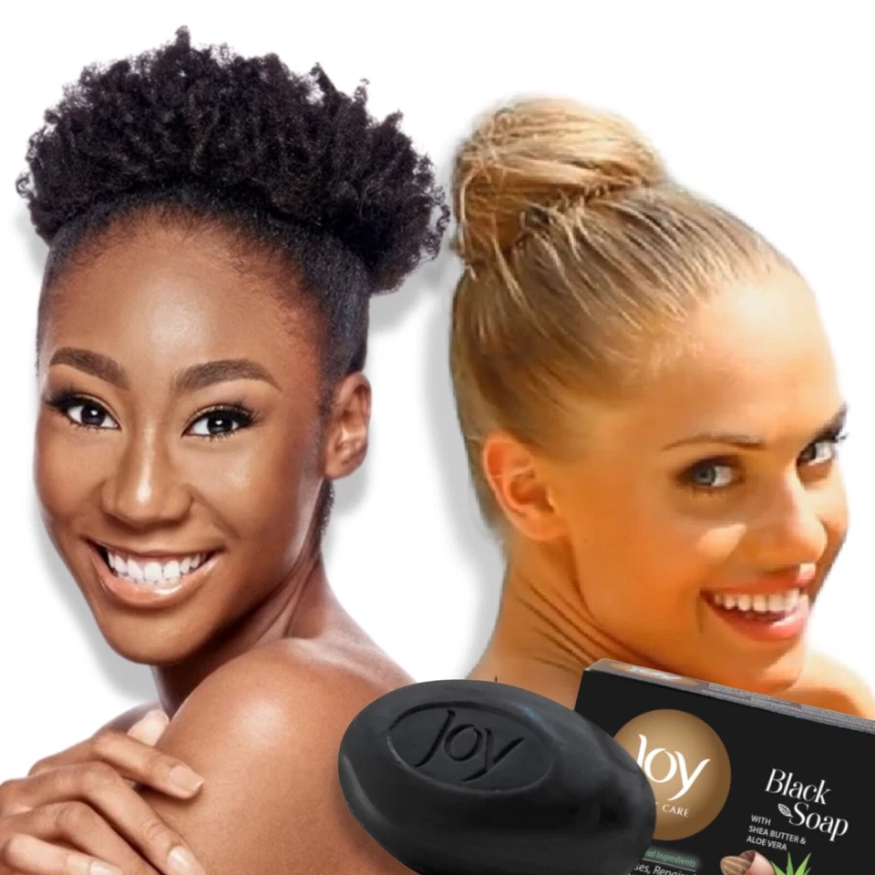 Joy Black Soap with Shea Butter & Aloe Vera - All Natural - Image 1 of 1