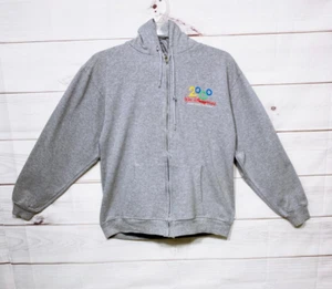 Walt Disney World 2000 Hoodie Size M Gray Full Zip Pockets Long Sleeve - Picture 1 of 8