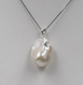 South Sea Pearl Bi-color Baroque 15.5x20.4 mm Maluku Indonesia undrilled pendant - Picture 1 of 4