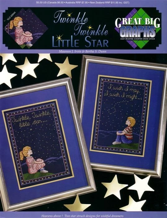 NEW XSTITCH TWINKLE TWINKLE LITTLE STAR CUTE CHARTS!! - Image 1 of 1