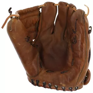 Rare Yogi Berra & Don Larsen Signed 1950's Spalding Baseball Glove Beckett COA - Picture 1 of 5