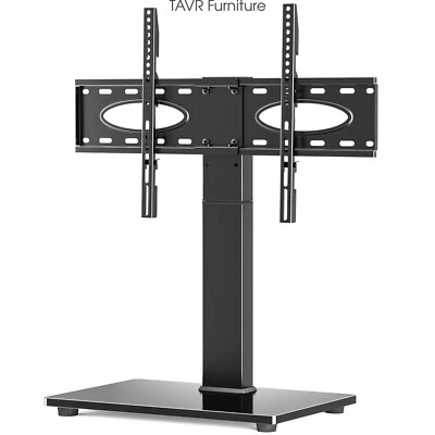 Swivel TV Stand Base with Adjustable Mount for 37-70 inch Flat/Curved Screen TVs - Image 1 of 4