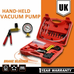 Car Auto Brake Bleeder Tester Kit Vacuum Pump Motorcycle Bleeding Tool Hand Pump - Picture 1 of 7