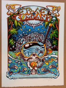 DEAD & COMPANY- 2020 - PLAY IN SAND - CANCUN - ARTIST PROOF- AJ MASTHAY - POSTER - Picture 1 of 4