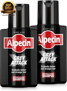Alpecin Grey Attack Caffeine Colour Shampoo Darker Stronger Hair 200ML CHOOSE - Picture 1 of 10