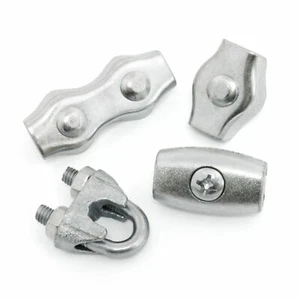 Seilklemmen verzinkt für Drahtseile 2 - 8mm Drahtseilklemmen 10 - 100 Stk. - Bild 1 von 22