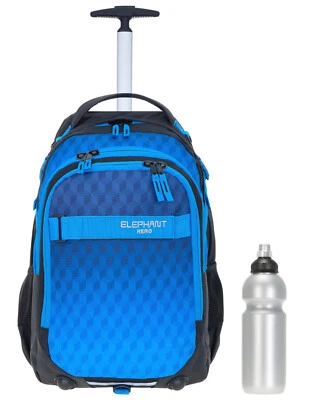 Schultrolly Jungen Elephant Signature Trolley Schulrucksack 12869 Dark Cube f - Bild 1 von 4