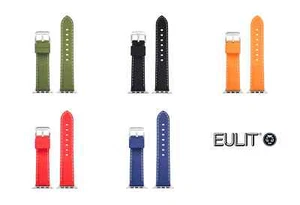 Eulit Silicon Sport Smart Apple Watch Watch Strap (9155) - 5 Colors - Silicone - Picture 1 of 11