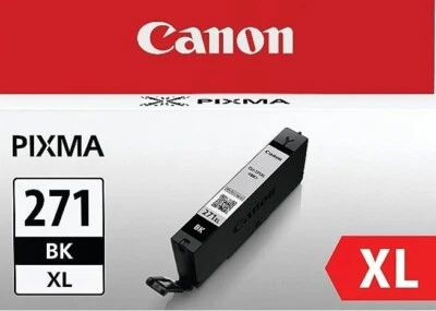 Высокопроизводительный CLI-271XL-BK черный запечатанный подлинный чернильный струйный картридж CANON БЕЗ КОРОБКИ - Изображение 1 из 4