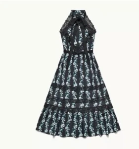Designer Erdem X H&M Sold Out Floral Patterned Lace Dress Size 36 - Picture 1 of 3
