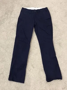 Gap for Kids Lived in Chino Pants Boys size 12 Regular Navy Blue Slash Pockets - Picture 1 of 17