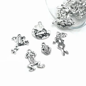 Antik Silber Frosch Charms, 5 Stile - US-Verkäufer - Bild 1 von 3
