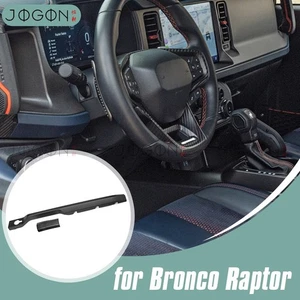Matte Carbon Dash Panel Cover For Ford Bronco Raptor 2022-UP Center Console Trim - Picture 1 of 15