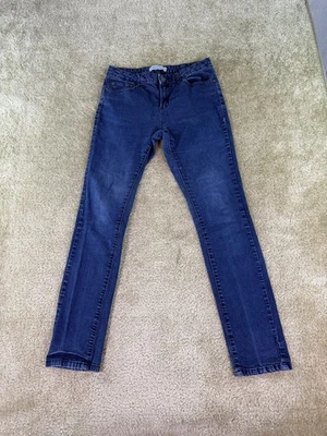 Pantalones de mezclilla ajustados para mujer Kenneth Cole Reaction azules talla 29 x 29 tiro medio elásticos E805 Foto 1 de 4