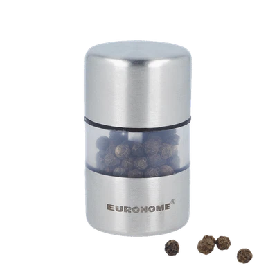 Pfeffermühle Gewürzmühle Edelstahl Eurohome® Mini Streuer Keramikmahlwerk 5,2cm - Bild 1 von 4