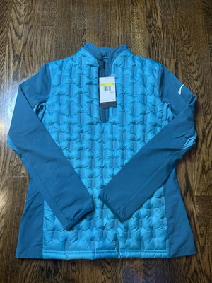 $250 NIKE Women's Aeroloft Full Zip Running Golf Jacket Green Dx6082-367 Small - Image 1 of 4