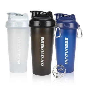 3 PACK Shaker Bottle Holds upto 24oz, Shaking Ball Whisk, Portable Pre Workou... - Picture 1 of 7