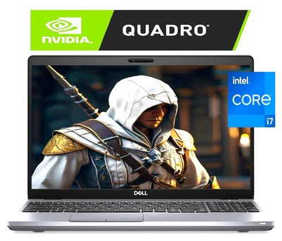 15.6 DELL Gaming Laptop PC: Intel i7-10850H! Nvidia Quadro P620! Windows 11 Pro! - Image 1 of 4