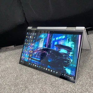 HP 14” 2-in-1 x360 Laptop, Win 11 pro Screen Slightly Cracked 256gb Nvme - Picture 1 of 9