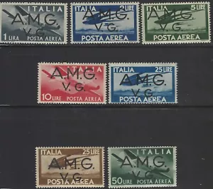Italy Venezia Giulia AMG Scott #1LNC1-1LNC7 MNH OG XF 1947 Air Mail Stamps - Picture 1 of 1