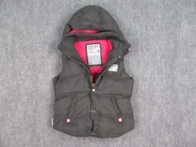 SuperDry Vest Mens Medium Gray Pink Puffer Athletic Edition - Image 1 of 4