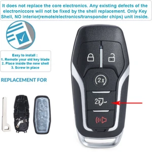 Estuche de repuesto con llave inteligente para FORD FSERIES F150 F250 2015-2017 164-R8117 - Imagen 1 de 6